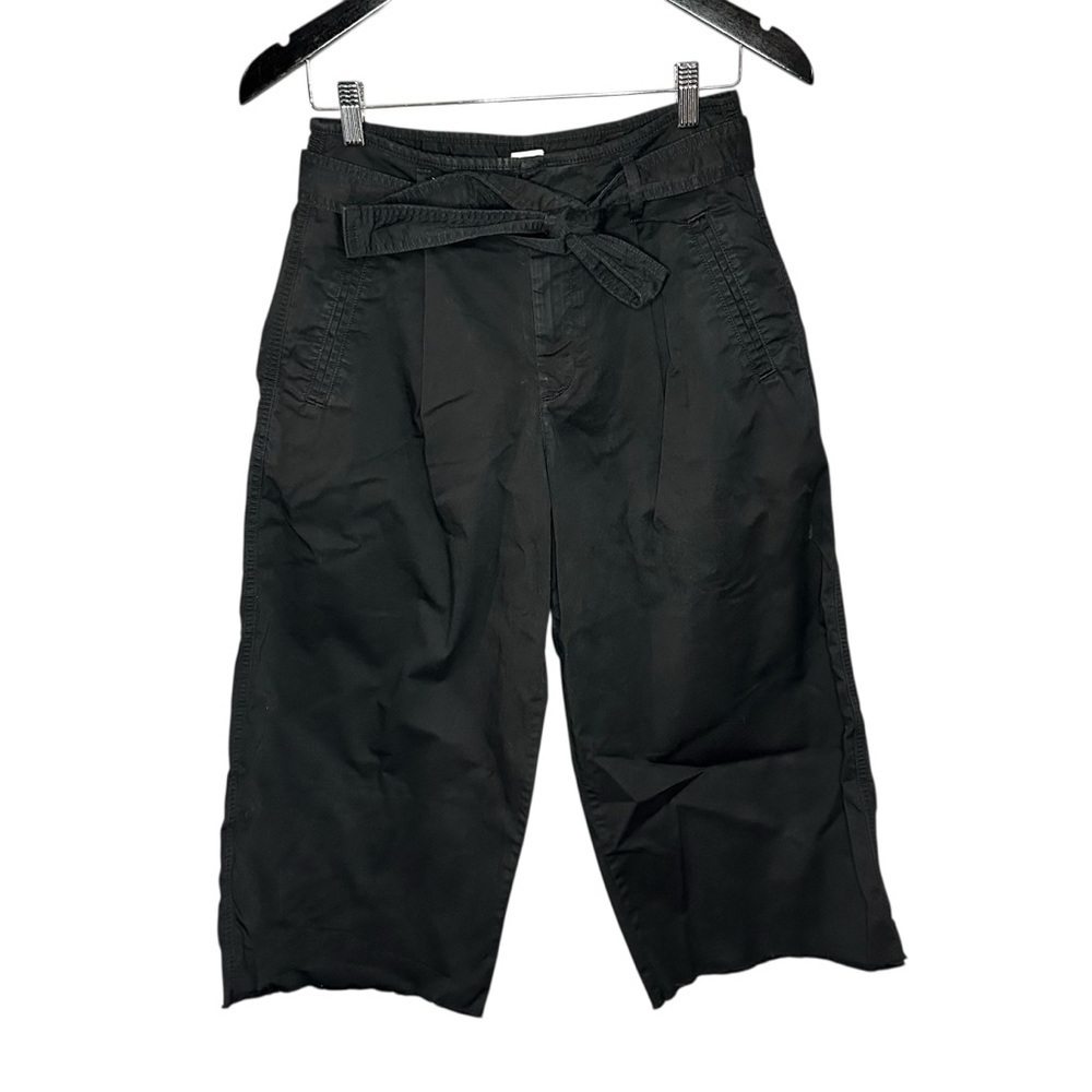 Gap High Rise Wide Leg Crop Pants Size 4 Black